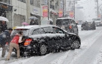 Снежный циклон в Японии